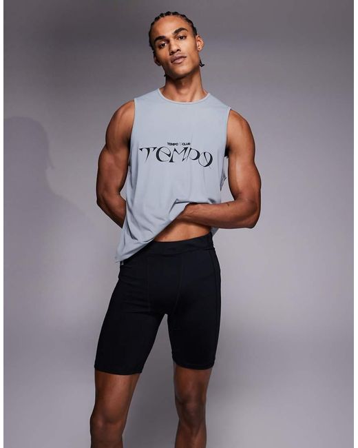 Active Base Layer Quick Dry Running di 4505 in Blue da Uomo
