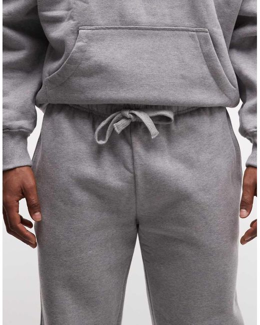 ASOS Purple Premium Heavyweight Straight Leg Sweatpants for men