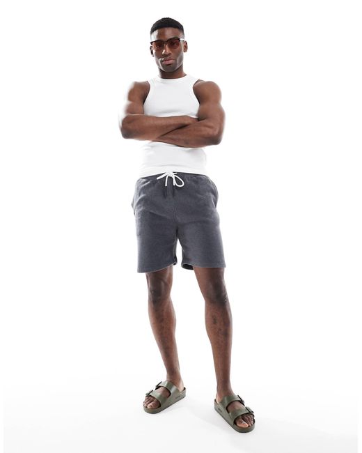 ASOS Blue Towelling Short for men