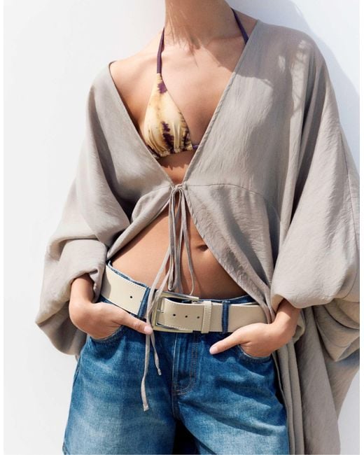 Pull&Bear White – gürtel