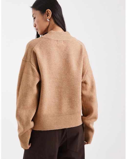 ASOS Brown – kastiger pullover