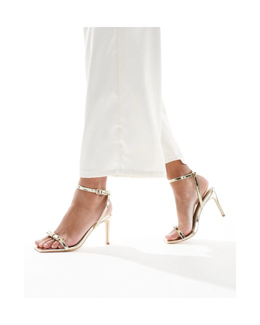 Glamorous White – filigrane absatz-sandaletten
