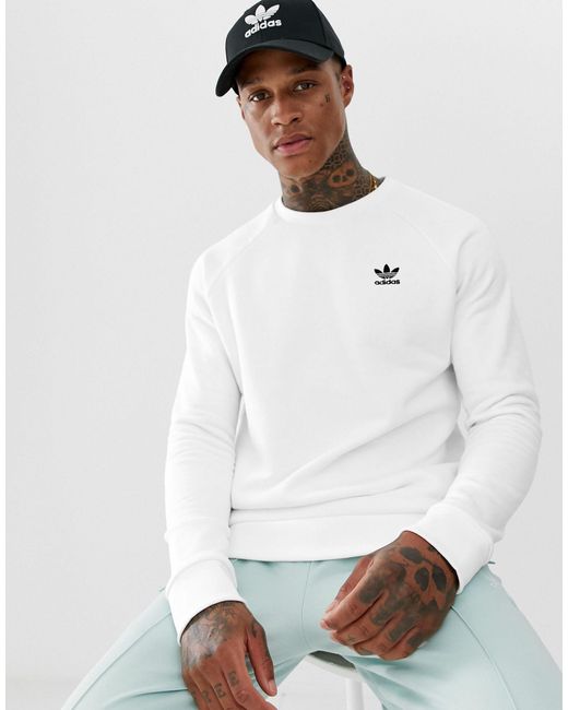 adidas originals essentials sweatshirt small logo
