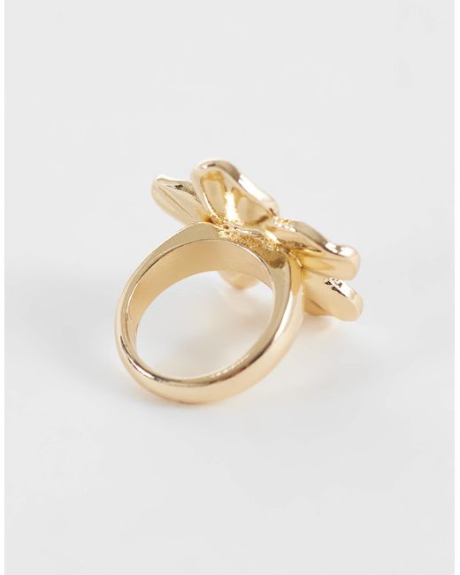 ASOS White – farbener ring mit blumendesign