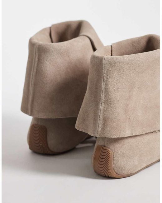 Bronx Natural Savann-a Fringe Lace Up Ankle Boots