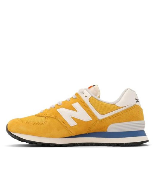 New Balance Yellow 574 Trainers