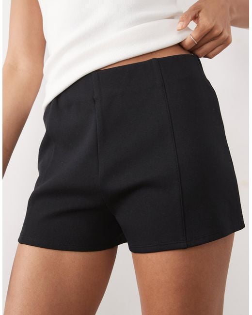 ASOS White Interlock Micro Shorts