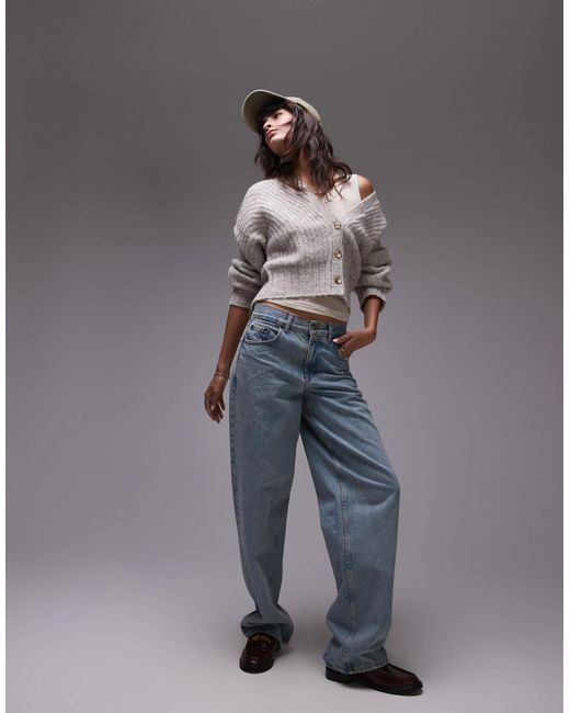 TOPSHOP Gray – strickjacke