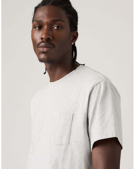 Levi's White Essential Pocket T-Shirt for men