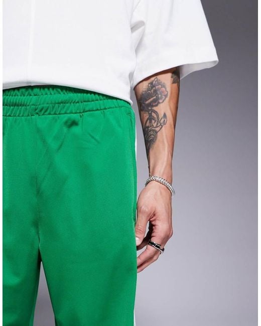 Adidas Originals Green Firebird Track Pants for men