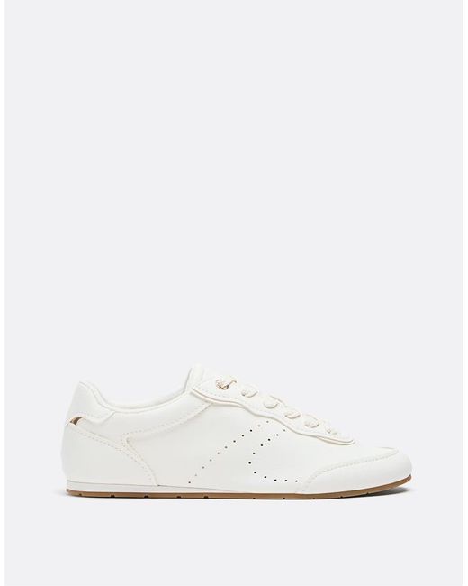 Stradivarius White Thin Sole Trainers
