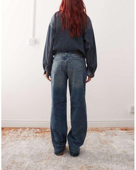 Noisy May Blue Josie High Waist Baggy Jeans