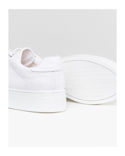 asos design day light chunky flatform lace up trainers