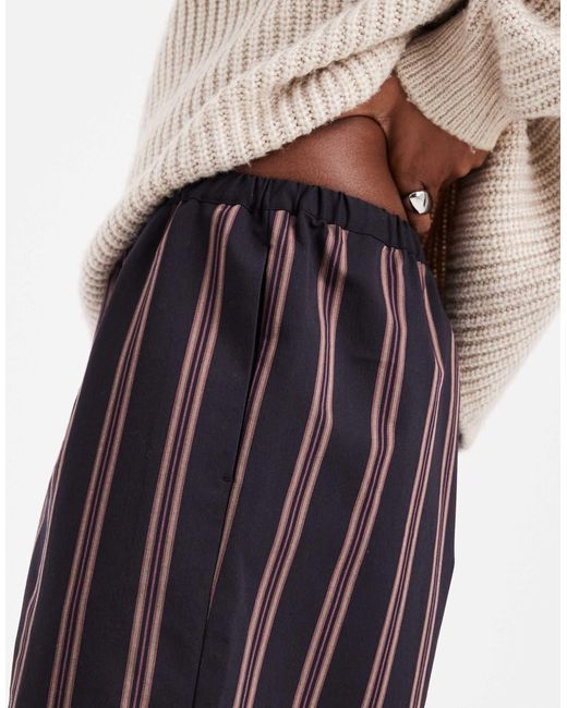 ASOS White Wide Leg Pull On Pants