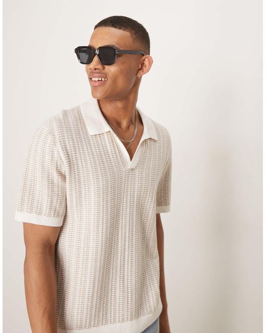 ASOS Brown Chunky Square Sunglasses With Frame And Smoke Lens for men