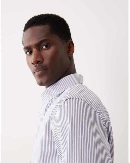 Camicia di Mango in Blue da Uomo