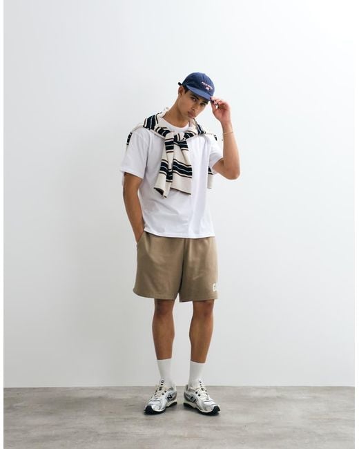 Gap White Logo Tie Waist Sweat Shorts Co-Ord for men