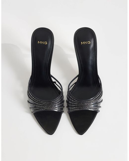 Mango Black – transparente mules