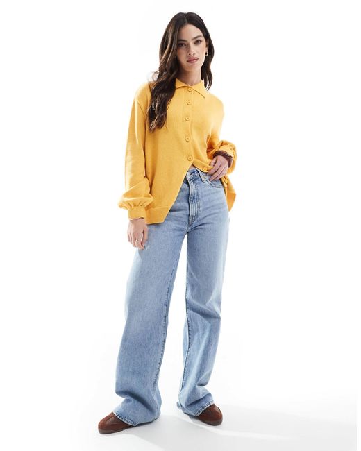 ASOS Yellow – strickjacke
