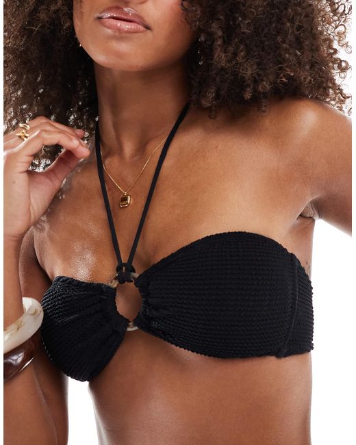 Lindex Black – mix & match – brie – neckholder-bikinioberteil