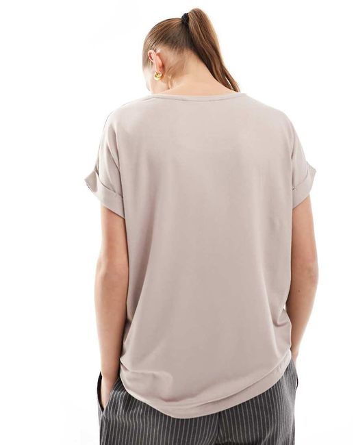 ONLY Natural Soft Round Neck T-shirt