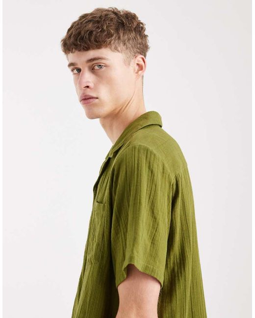 Sol Beach Green Beach Shirt for men