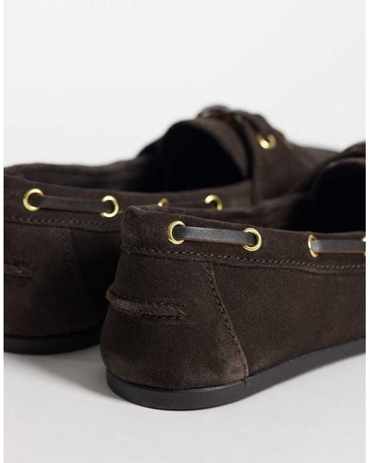 Mango Brown 100% Leather Boat Shoe