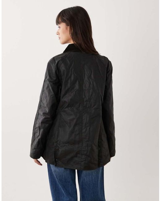 Barbour Black Beadnell Wax Jacket