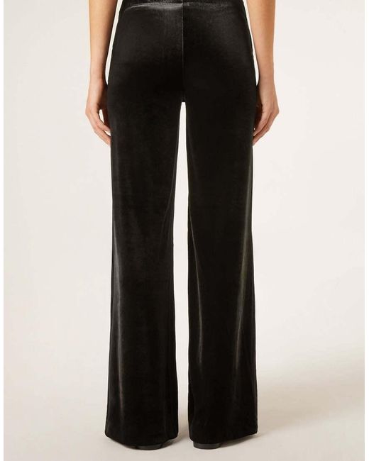Calzedonia Black Velvet Palazzo Trousers