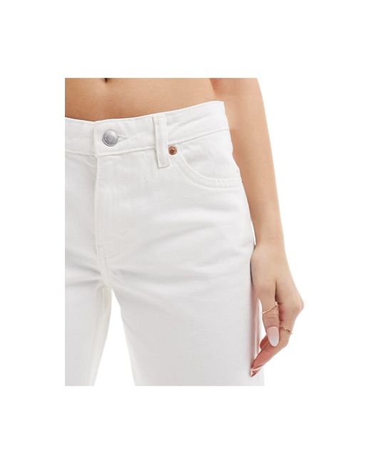 Imoo - jean ample à taille basse - écru Monki en coloris White