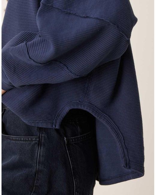 Free People Blue Total Eclipse Tee