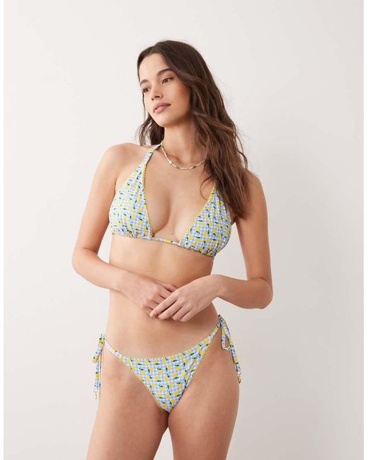 Peek & Beau Multicolor Triangle Bikini Top