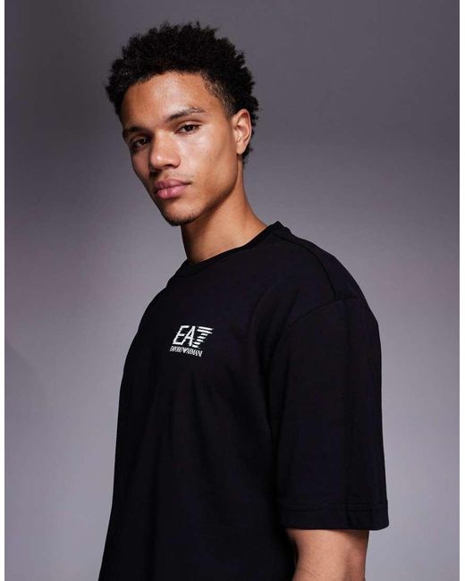 EA7 Black Armani T-shirt for men