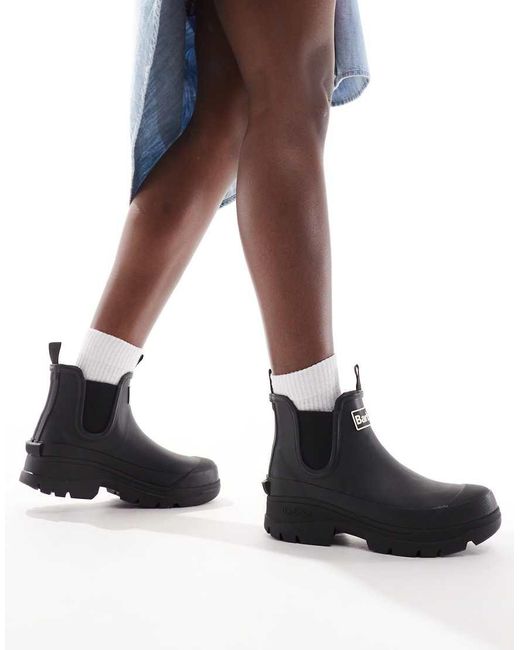 Barbour Black Nimbus Chunky Wellington Boots