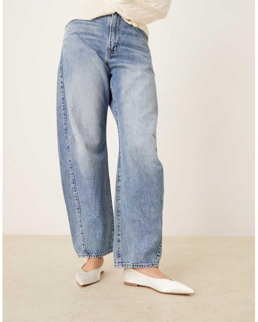 ASOS Blue Ludo Pointed Ballet Flats