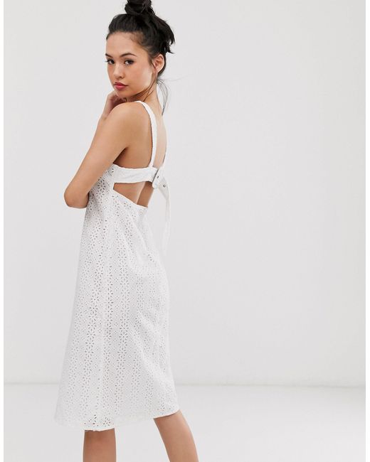 white broderie sundress