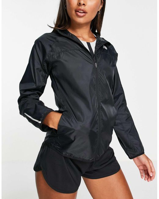 New Balance Black Running Accelerate Windbreaker Jacket