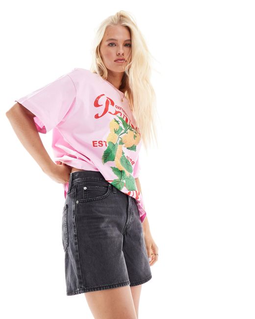 '94 - short baggy - délavé Levi's en coloris Pink