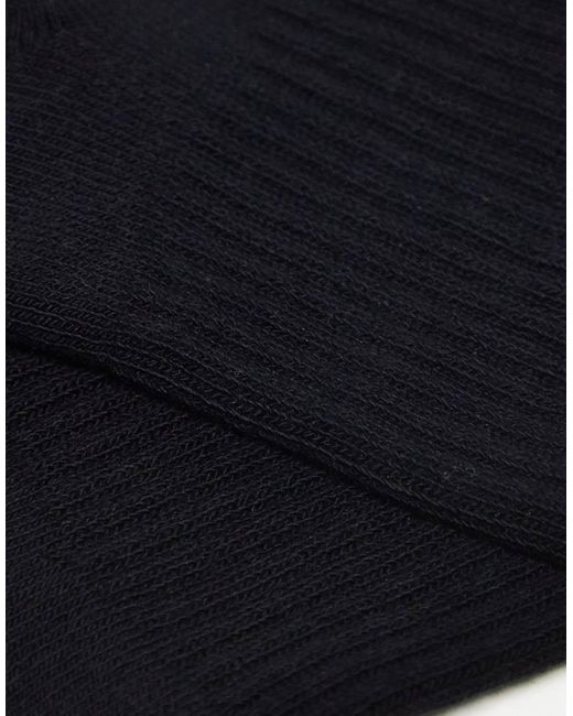 ASOS Blue 5 Pack Terry Sole Ankle Socks
