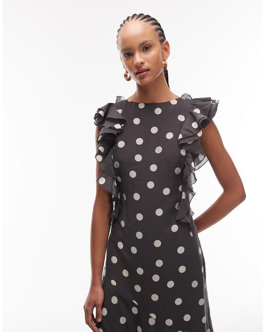 & Other Stories White Maxi Dress With Ruffle Edging And Low Back