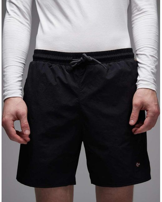 Napapijri Gray Haldane Shorts for men