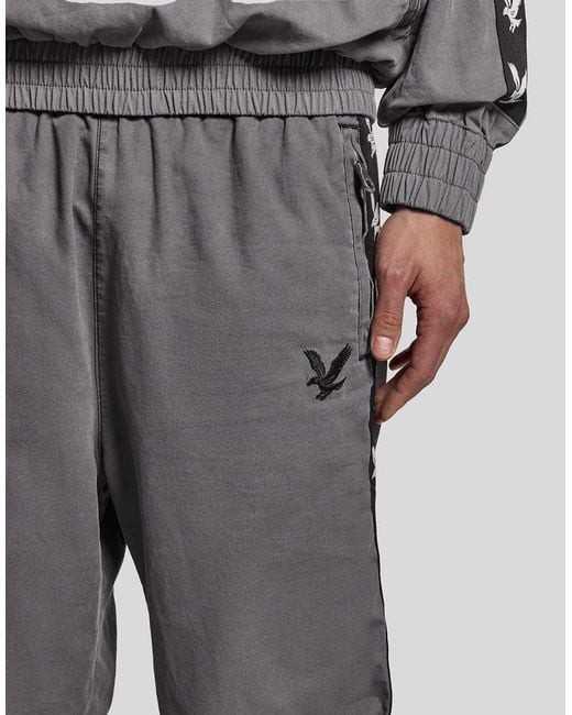 Lyle & Scott Gray Trousers Nowhere Fc Track Trouser for men