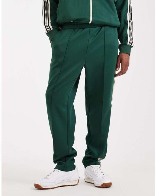 Pantalones De Chándal Con Costura En La Parte Delantera Y Raya Lateral De (Parte De Un Conjunto) Only & Sons de hombre de color Green