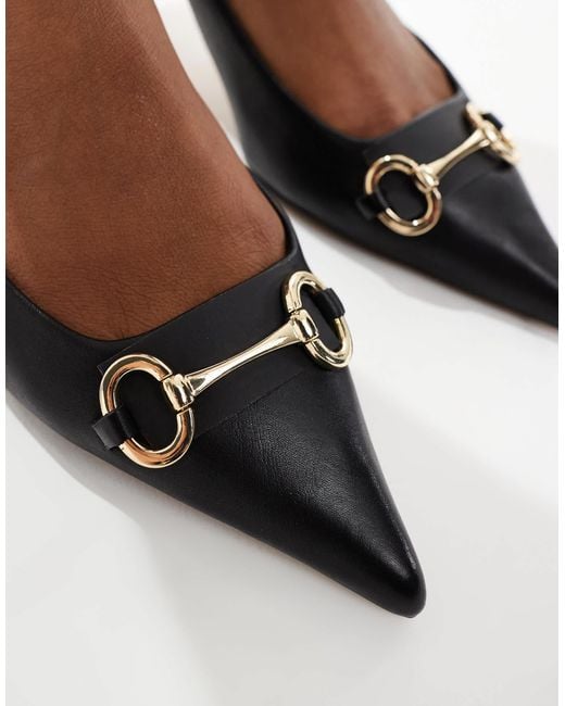 ALDO White Finnea Kitten Heel Slingback Shoes