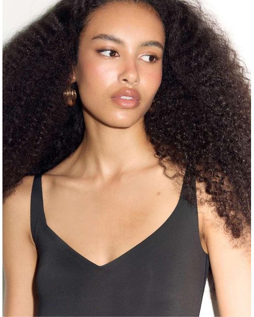 Stradivarius Blue Compressor Bodysuit