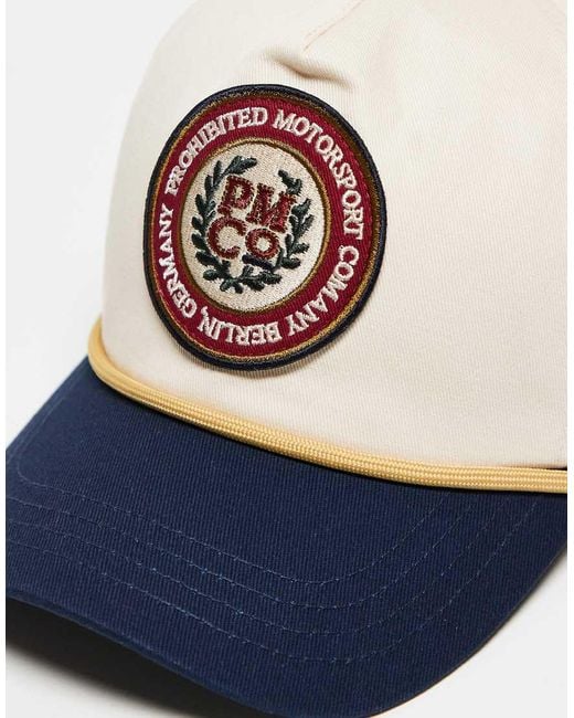 Prohibited Blue Emblem Logo Contrast Peak Cap