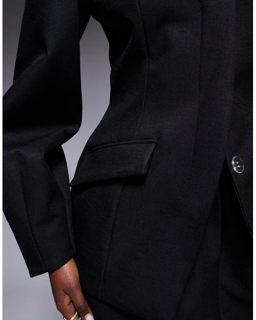 ASOS Blue Sculpted Tailored Blazer Co-ord