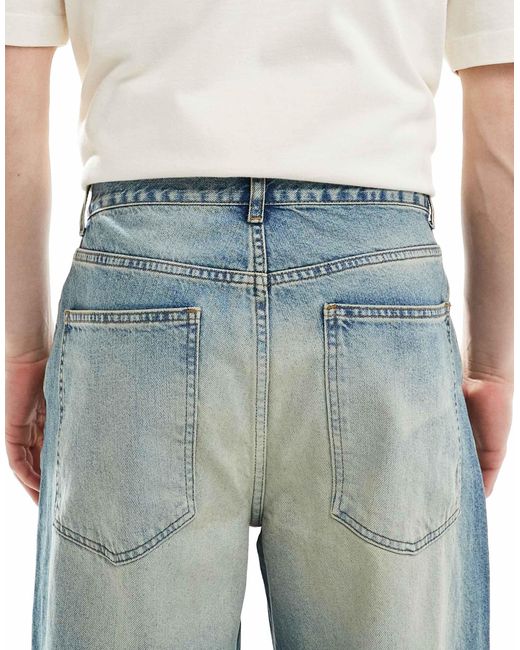 ASOS Blue Super baggy Jeans With Tint for men