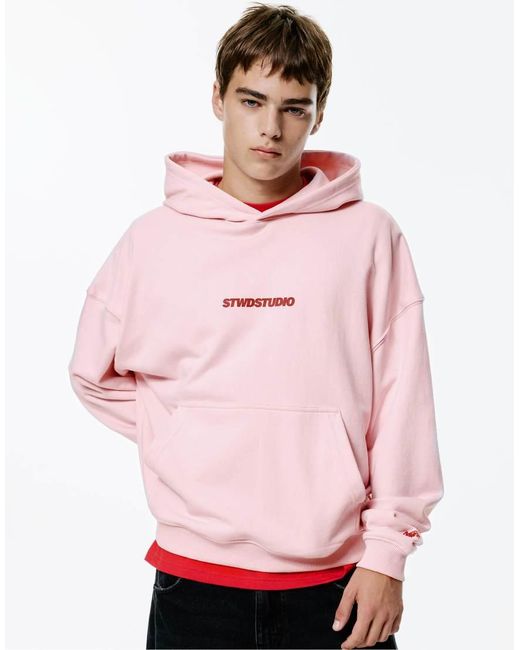 Pull&Bear Stwd Studio in het Pink voor heren