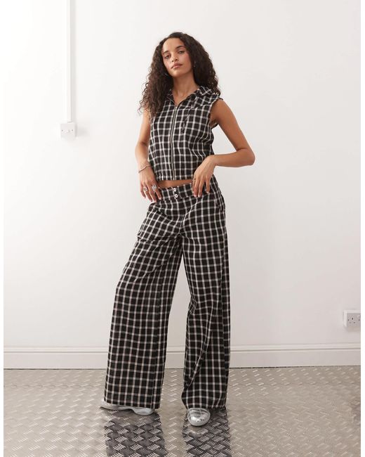 Collusion Multicolor Pants With Buckle Hardware